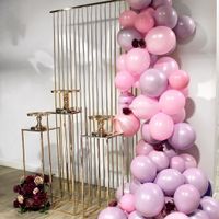 2022 Grand Event Bühne Feier DIY Eisen Kulissen Kuchen Dessert Stand Luxus Hochzeit Geburtstag Party Blume Ballons Kuchenanzeige Sockel