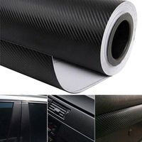 30CMX127CM Fibra de carbono 3D Vinyl Wrap Wrap Wrap Roll Película Pegatinas de Coche y Calcomanías Accesorios de estilo Coche Automóviles