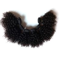 Gorgeous Brazilian Virgin human hair extension 3pcs Kinky Curly 8-16inch American of African descent remy double weft mass stock