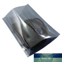 200 pcs / lote 9 * 12.5cm Anti armazenamento estático aberto top blinding esd pacote bolsa eletrônica antiestática anti-estática embalagem sacos