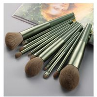 11Pcs Natural Hair Makeup Brushes Set Bag Foundation Powder Eyeshadow Eyebrow Blush Make Up Cosmetic Tool a32