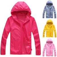 Women's Hoodies & Sweatshirts Solid Color Unisex Ourdoor Windproof Hooded Jacket Sun Protection Fishing Coat Soft Material Will Make You Fee