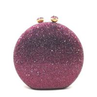 Evening sacos xiyuan roxo cristal diamante mulheres embreagem pedras bolsas e festa bolsas pedras preciosas femininas telefone pequeno