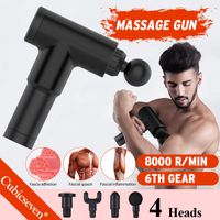 Draagbare Massage Gun Gun Facia Muscle Body Relax Machine verlichten Pijn 6 Speed ​​Therapy Massager Activity Trackers