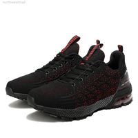2021 Arrival High Quality Sports Running Shoes Men Fly Knit Comfortable Breathable Triple Black Outdoor Trainers Sneakers EUR 40-45 Y-8809 S-001