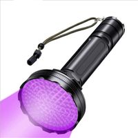 128 LED UV Torcia elettrica professionale Aggiornato Bright 395nm Ultraviolet Blacklight Pet Detector per l'urina per cani Cat Caccia scorpioni