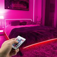 Newest Design 12V-5050 RGB Wifi Remote Control 10 Meters 24 Keys 300 Lights (40W) Light Strip Dual Disk Waterproof Dimmable LED Strips