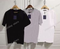 22SS Hommes Femmes Designers T-shirts T-shirts Lettres Impression d'une manche courte Manque Couture Col Paris Fashion Streetwear Noir Blanc Gris XS-L