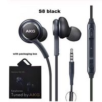 Factory Wholesale 3.5mm Cell Phone Earphones In-Ear Earbuds with Mic/Remote Control for Samsung Galaxy S10 S9 S8 S8 S6 S7 AKG