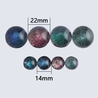 Smoking Glass Marbles 14mm 22mm 25mm Colored Dichro Terp Pea...