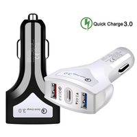 PD 3.0 USB Type-C Car Charger 3-Ports Quick Charge Fast Chargers for Phone Charging Adapter a33