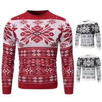 Ebaihui Unisex Rendier Kerst Trui Mannen Vrouwen Nieuwigheid 3D Gedrukt Xmas Sweatshirt Pullover Holiday Party Christmas Jumper Sweater