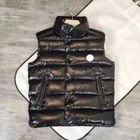 Designer Maya Mens Down Gilet Francia Brand Badge Donne Luxury Black Vest 001