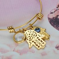 Fashion 18K Gold en acier inoxydable H Bangle Blour Bracelet Bijoux pour les femmes Gift