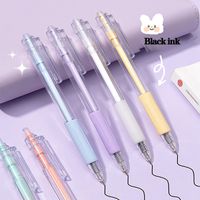Makkaron 6 Farben Kugelschreiber 0.5mm Schwarze Tinte Schnelltrocknende Stift für Studenten Schul Schreibwaren Kawaii Bürobedarf Geschenk