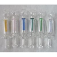 Collector de tubos de vidro do queimador de óleo de haste de cor interno 5 '' tubulações de vidro acesso para fumar novidade para bongo