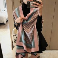 scarfs for women 100% Cashmere Scarf Double faced printing L...