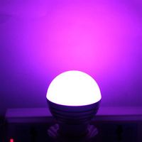 Novo E27 3W RGB LED Lâmpada Dimmable 85-265V Lâmpada Lâmpada Nova e Alta Qualidade Lâmpadas Lâmpadas