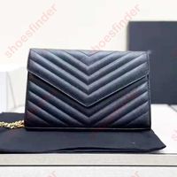 Black Red Women&#039;s Envelope Luxurys Chain Bag Designer Market Exquisite Fabric Perfect Crossbody Bags Details Portable Fashion Soft and Comfortable Handbags