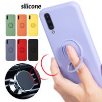 Cajas de teléfono celular de silicona suave con soporte de anillo para iPhone 13 12 11 Pro max xr x 7 8plus Samsung S20