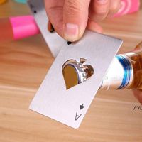 Beer Bottle Opener Poker Playing Card Ace of Spades Bar Tool Soda Cap Opener Gift Kitchen Gadgets Tools ZZE12922