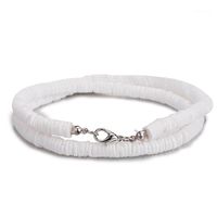 Mode Weiße Schale Glatte Kieschips Perlen Choker Halskette für Frauen Party Hochzeit Geschenke Sommer Halskette Schmuck Kragen 20191