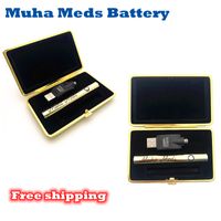 Muha Meds Battery Smart pen 380mAh Preheat VV Variable Voltage Bottom USB Charger Fit 510 Thick Oil Atomizer Vape Carts