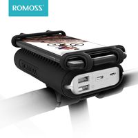 ROMOSS UR01 Power Bank 10000MAH для велосипеда 2 в 1 Портативный внешний батарейный аккумулятор с велосипедным держателем телефона для iPhone Xiaomi