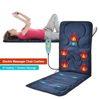 Elektrische Verwarming Vibrerende Terug Massager Mat Infrarood Treatment Cushion Seat Pad Full Body Massage Stoel Thuiskantoor Ontspanning