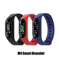 M4 Akıllı Bileklik Spor Izci Spor Bilezik Kalp Hızı Smartwatch 0.96 inç Monitör Sağlık Smartband PK Mi Band 4