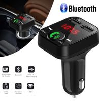 Bluetooth 5.0 FM Transmissor Car MP3 Player Dual USB 2.1A Carregador Rápido Carro Music Player FM Modulador de Frequência de Áudio Rádio