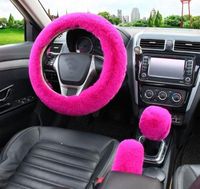 Steering Wheel Covers Three-piece Cover Universal Handbrake Gear Positioning Car Interior Accessories