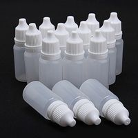 Makeup-Werkzeug-Kits 10ml leerer Kunststoff-Troppfe-Flaschen Behälterfläschchen, Anzug für Lösungsmittel, Leichtöle, Farbe, Essenz, Augentropfen, Salzlösung