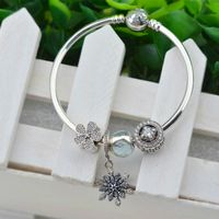2021 Nieuwe Zomer 925 Sterling Zilveren Charm Kralen Past Europese Vrouwen Pandora Armbanden Armbanden Sets van Kettingen Gift DIY Sieraden