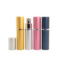 5 ML Mini Sprey Parfüm Seyahat Doldurulabilir Boş Kozmetik Dezenfeksiyon Kozmetik Konteyner, Saf Çiy, Atomizer Alüminyum Doldurulabilir Şişeler EEA1