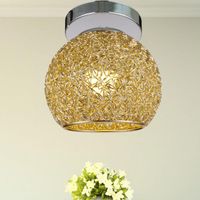 Tavan ışıkları girişim yaratıcı salon led ışık tek kafa alüminyum koridor koridor kapak golde gümüş top lambaları cl