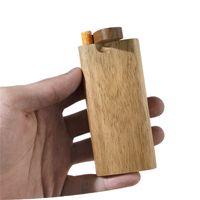 Keramische Rohrzigarettenfall 2 in 1 Kombination Holzrauchkoffer Mode Holz Tabak Box Freies Verschiffen