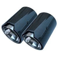 1PCS Real Carbon Fiber Exhaust Pipe Muffler tip For BMW M Pe...