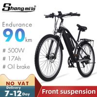 29 Inç Elektrikli Bisiklet 500 W 48 V 17Ah Ebike Şehir Bisiklet Dağ Bisikleti Shimano E-Bike Yetişkinler Için Moped ShengMilo M90