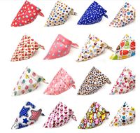 Fashion Accessories Pet Supplies Dog Bibs Scarf Cotton Small Middle Large Adjustable Bandana Pet Puppy Kerchief SN3410