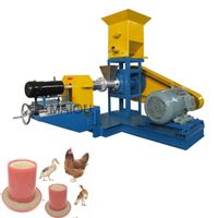 Factory price 300KG 350KG pet feed extruder floating fish feed extruder machine corn puffing snack machine