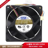 New AVC 48V 0.95A DV12038B48H 12CM 12038 industrial frequency converter cooling fan 120x120x38mm cooler1