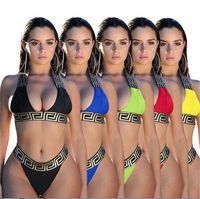 2022 Yaz Bikini 2 Parça Set Bayan Mayolar Moda Sıska Mayo Mayo Beachwear Rahat