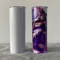 20oz sublimation straight skinny tumblers blanks White Stain...