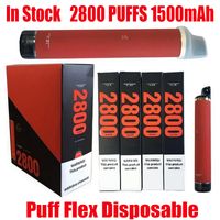 Novo Puff Flex Device Pod Dispositivo Kit E-Cigarros 1500mAh Bateria 10ml Cartucho Vape Vape 2800 Puffs Vapor Caneta para Bang Bar Plus XXL Flow Max