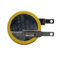 Batteria del pulsante CR2032 con pin di saldatura Tabs Tipo di montaggio della superficie orizzontale CR2032-T5
