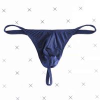 Katı G Dize Erkekler Mayo Eşcinsel Seksi Tanga Bikini Külot Naylon Erkek Ince İç Çamaşırı Bir Boyut XL