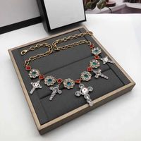 Luxury Pendant Necklaces Chokers Two letter G beatiful color...