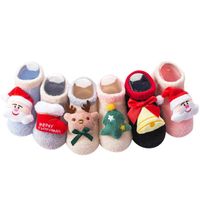 Baby Socks Kids Girls Boys Accessories Clothes Children Clothing Winter Christmas Feather Floor Childrens Silicone Non-Slip B9570