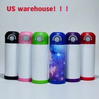 Local Warehouse! 12oz Sublimation Kids Water Bottle STRAIGHT...
